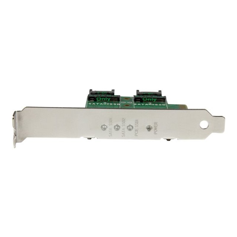 StarTech.com Tarjeta Adaptadora PCI Express 3.0 de 3 Puertos M.2 para SSD - 1x NVMe - 2x SATA III - Imagen 2