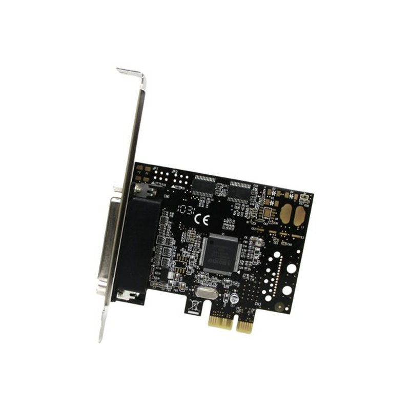 StarTech.com Tarjeta Adaptadora PCI Express PCIe 2 Puertos Serie 1 Paralelo con Cable Multiconector RS232 Serial