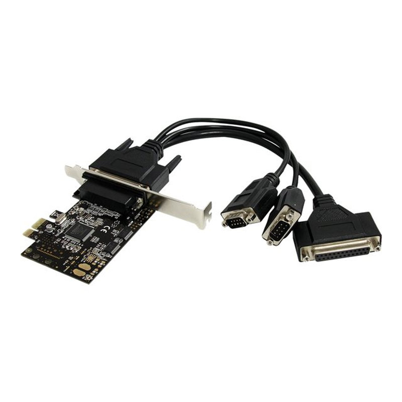 StarTech.com Tarjeta Adaptadora PCI Express PCIe 2 Puertos Serie 1 Paralelo con Cable Multiconector RS232 Serial - Imagen 3