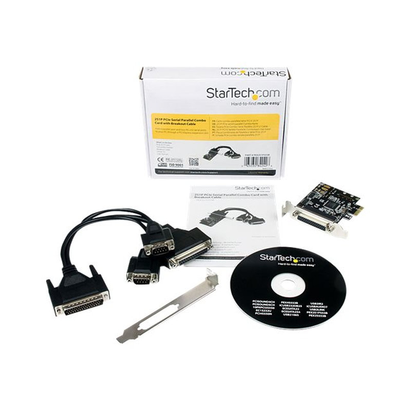 StarTech.com Tarjeta Adaptadora PCI Express PCIe 2 Puertos Serie 1 Paralelo con Cable Multiconector RS232 Serial - Imagen 5