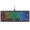 Mars Gaming MKMINIPRO, Teclado Mecánico Ultra-Compacto 60%, Switches Mecánicos Hot-Swappable, Iluminación RGB Chroma, Teclado Gaming Antighosting, Multiplataforma, Switch Azul, Español, Negro