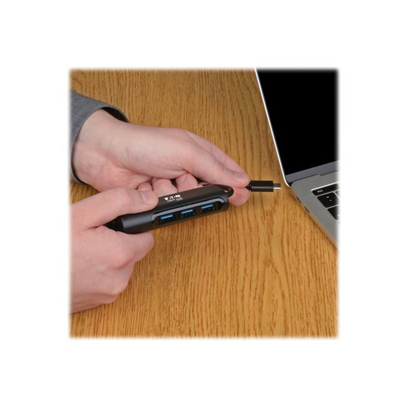 Tripp Lite Adaptador Portátil Ethernet Gigabit USB 3.1 Gen 1 con Hub de 3 Puertos, Compatible con Thunderbolt™ 3, Aluminio - Negro Tripp Lite Adaptador Portátil Ethernet Gigabit USB 3.1 Gen 1 con Hub de 3 Puertos, Compatible con Thunderbolt™ 3, Aluminio - Negro - Imagen 7