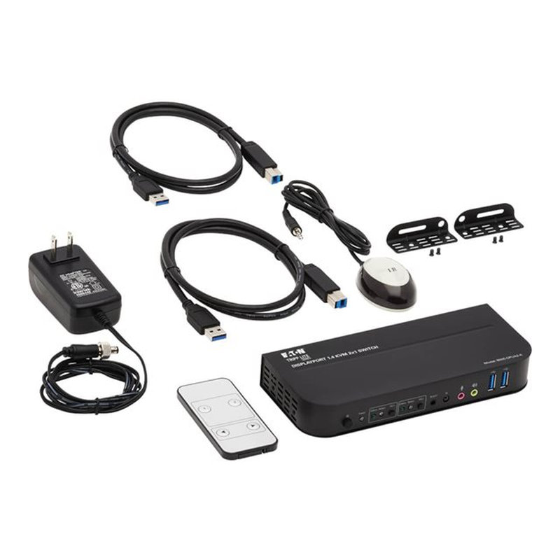 Tripp Lite B005-DPUA2-K KVM DisplayPort / USB de 2 Puertos - 4K 60 Hz, HDR, HDCP 2.2, IR, DP 1.4, Compartido de USB, Cables USB 3.0 Tripp Lite B005-DPUA2-K KVM DisplayPort / USB de 2 Puertos - 4K 60 Hz, HDR, HDCP 2.2, IR, DP 1.4, Compartido de USB, Cables USB 3.0 - Imagen 6