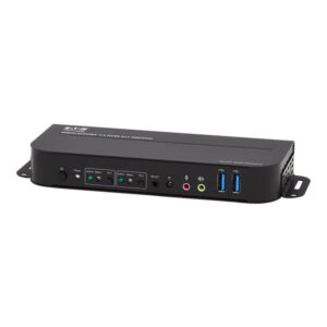 Alternative view of Tripp Lite B005-DPUA2-K KVM DisplayPort / USB de 2 Puertos - 4K 60 Hz, HDR, HDCP 2.2, IR, DP 1.4, Compartido de USB, Cables USB 3.0
