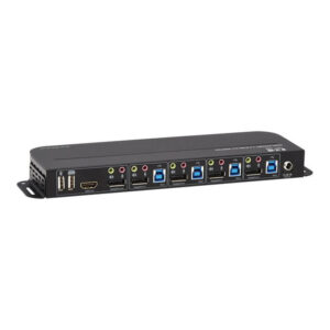 Tripp Lite B005-DPUA4 KVM DisplayPort / USB de 4 Puertos - 4K 60 Hz, HDR, HDCP 2.2, IR, DP 1.4, Compartido de USB
