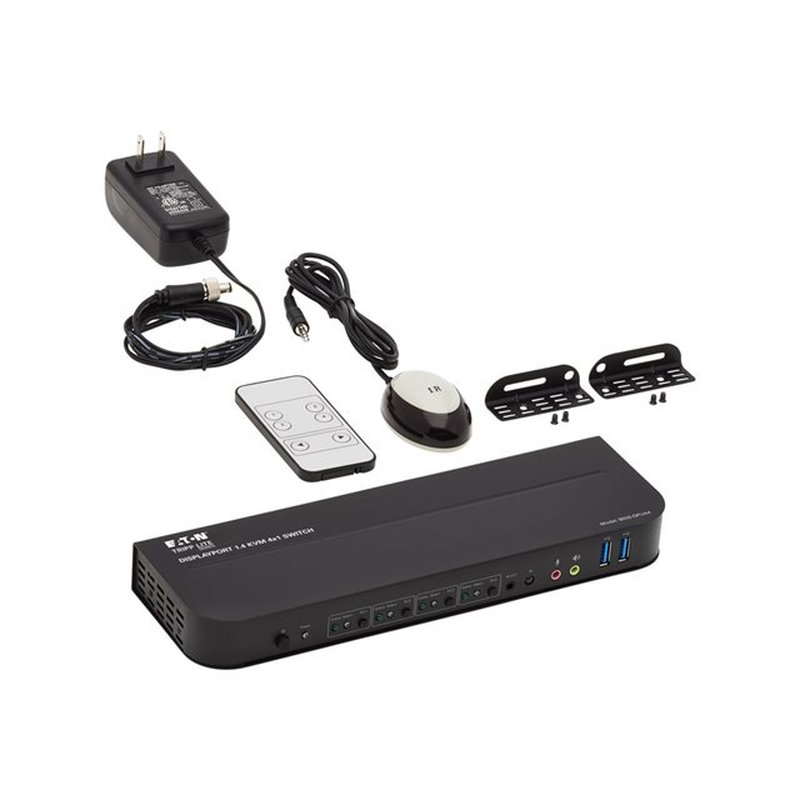 Tripp Lite B005-DPUA4 KVM DisplayPort / USB de 4 Puertos - 4K 60 Hz, HDR, HDCP 2.2, IR, DP 1.4, Compartido de USB - Imagen 7