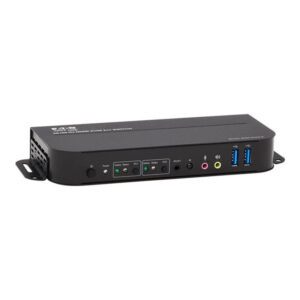 Tripp Lite B005-HUA2-K KVM HDMI / USB de 2 Puertos - 4K 60 Hz, HDR, HDCP 2.2, IR, Compartido de USB, Cables USB 3.0