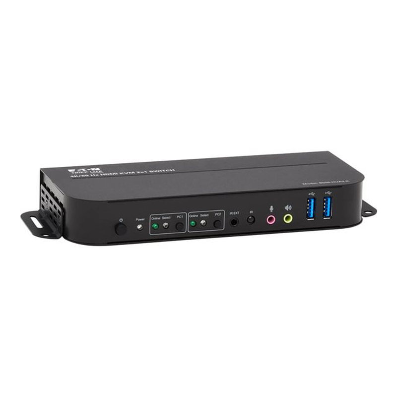Tripp Lite B005-HUA2-K KVM HDMI / USB de 2 Puertos - 4K 60 Hz, HDR, HDCP 2.2, IR, Compartido de USB, Cables USB 3.0 Tripp Lite B005-HUA2-K KVM HDMI / USB de 2 Puertos - 4K 60 Hz, HDR, HDCP 2.2, IR, Compartido de USB, Cables USB 3.0