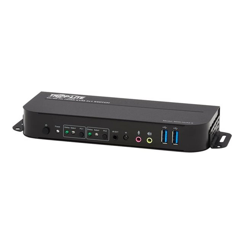 Tripp Lite B005-HUA2-K KVM HDMI / USB de 2 Puertos - 4K 60 Hz, HDR, HDCP 2.2, IR, Compartido de USB, Cables USB 3.0 Tripp Lite B005-HUA2-K KVM HDMI / USB de 2 Puertos - 4K 60 Hz, HDR, HDCP 2.2, IR, Compartido de USB, Cables USB 3.0 - Imagen 2