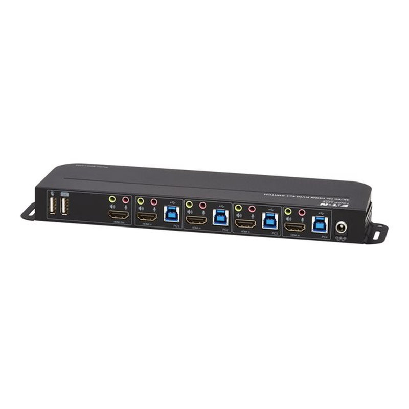 Tripp Lite B005-HUA4 KVM HDMI / USB de 4 Puertos - 4K 60 Hz, HDR, HDCP 2.2, IR, Compartido de USB - Imagen 4