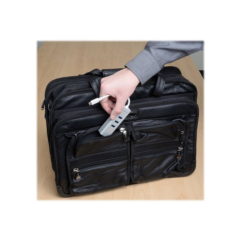 Tripp Lite Hub Adaptador Portátil USB 3.1 Gen 1, USB-C, de 3 Puertos USB-A y Puerto Gigabit Ethernet, Compatible con Thunderbolt 3 - Imagen 10