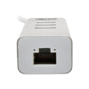 Tripp Lite Hub Adaptador Portátil USB 3.1 Gen 1, USB-C, de 3 Puertos USB-A y Puerto Gigabit Ethernet, Compatible con Thunderbolt 3