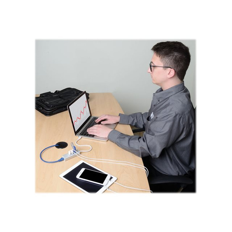 Tripp Lite Hub Adaptador Portátil USB 3.1 Gen 1, USB-C, de 3 Puertos USB-A y Puerto Gigabit Ethernet, Compatible con Thunderbolt 3 - Imagen 8