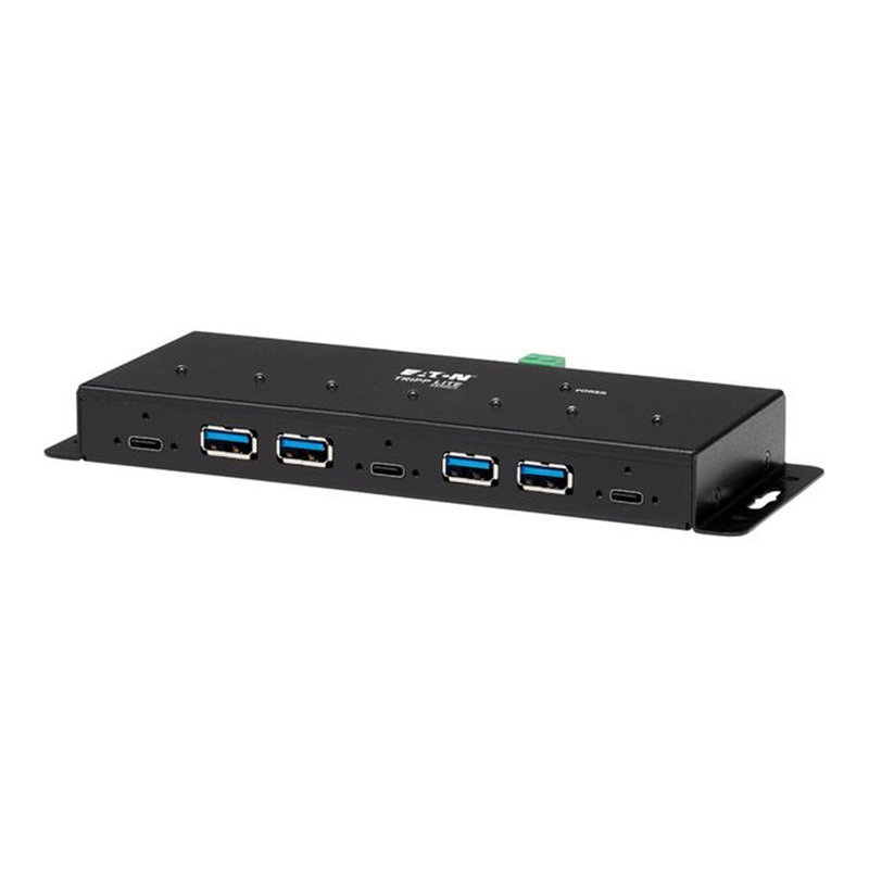 Tripp Lite Hub Industrial con 7 Puertos USB-C, Gen2 (10G, 4x Puertos USB-A y 3x USB-C con Inmunidad ESV de 15Kv, Sobretensiones de 2Kv - Imagen 3