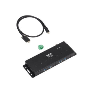 Tripp Lite Hub Industrial con 7 Puertos USB-C, Gen2 (10G, 4x Puertos USB-A y 3x USB-C con Inmunidad ESV de 15Kv, Sobretensiones de 2Kv