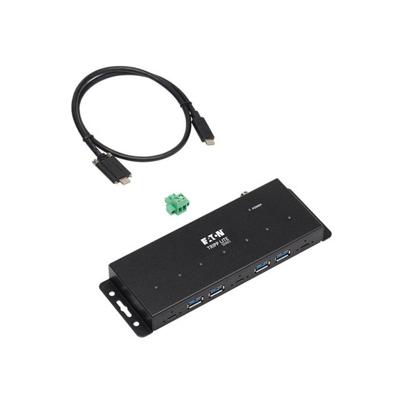 Tripp Lite Hub Industrial con 7 Puertos USB-C, Gen2 (10G, 4x Puertos USB-A y 3x USB-C con Inmunidad ESV de 15Kv, Sobretensiones de 2Kv - Imagen 6