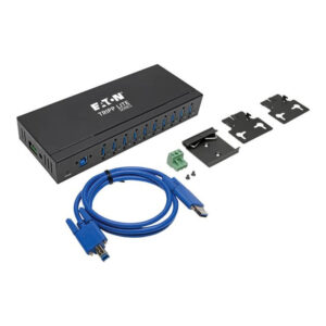 Tripp Lite Hub de 10 Puertos USB 3.0 de Grado Industrial – Inmunidad ESD de 20 kV, Caja de Metal, Instalable