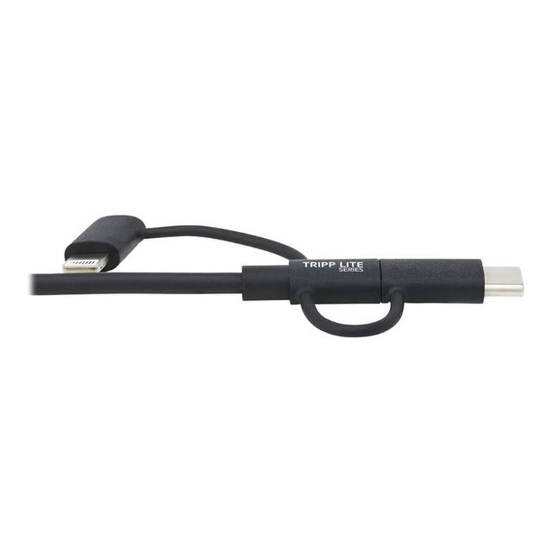 Tripp Lite M101-006-LMC-BK Cable de Sincronización y Carga USB A a Lightning Universal, USB Micro B y USB C, Certificado MFi, 1.83 m [6 pies] - Imagen 8