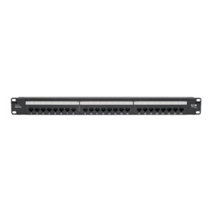 Tripp Lite N252-P24 Panel de Conexiones Cat6 de 24 Puertos – Cumple con PoE+, 110 / Krone, 568A/B, RJ45 Ethernet, Instalación en 1U de Rack