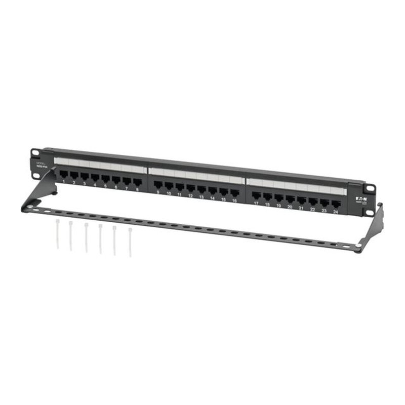 Tripp Lite N252-P24 Panel de Conexiones Cat6 de 24 Puertos – Cumple con PoE+, 110 / Krone, 568A/B, RJ45 Ethernet, Instalación en 1U de Rack - Imagen 5