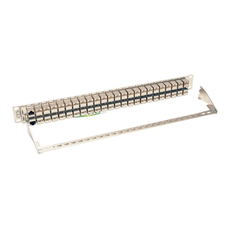 Tripp Lite N254-048-SH-6A Panel de Conexiones de Alimentación Cat6a, Ethernet RJ45, Blindado STP de 48 Puertos para Instalación en 1U de Rack - Imagen 3