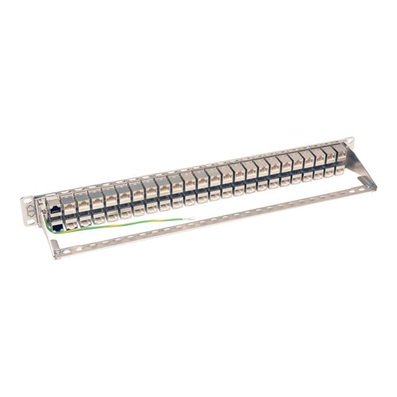 Tripp Lite N254-048-SH-6A Panel de Conexiones de Alimentación Cat6a, Ethernet RJ45, Blindado STP de 48 Puertos para Instalación en 1U de Rack - Imagen 4