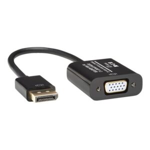 Tripp Lite P134-06N-VGA-V2 adaptador de cable de vídeo 0,15 m DisplayPort VGA (HD15) Negro