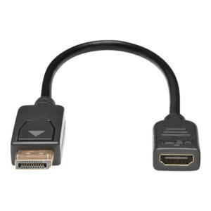 Tripp Lite P136-001 Convertidor Adaptador de Video DisplayPort a HDMI, HDCP, Negro (M/H), 30.5 cm [1 pie]