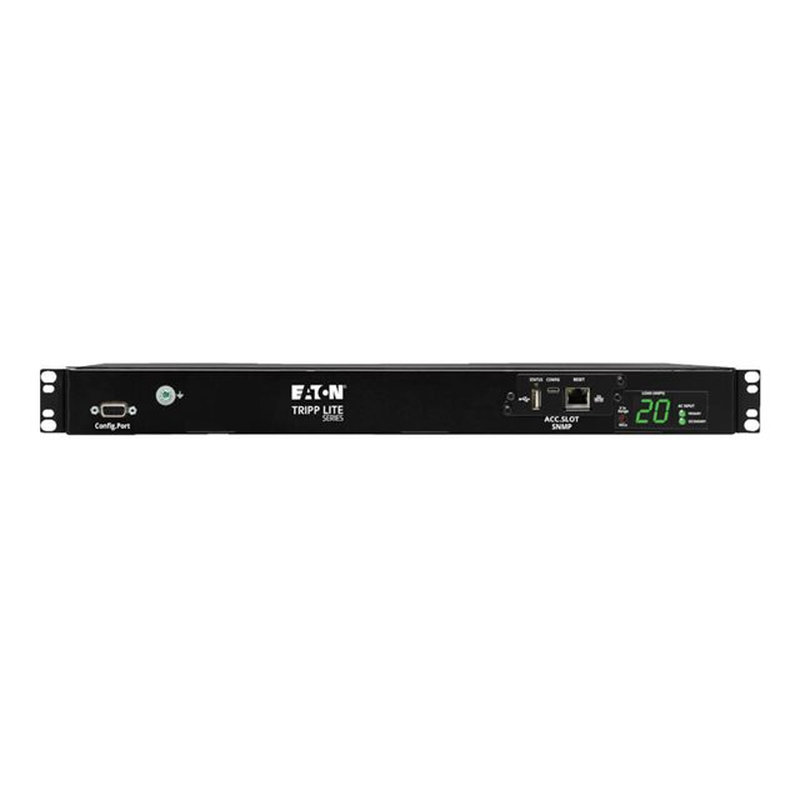 Tripp Lite PDUMH20HVATNET PDU Monofásico Controlable con Switch de Transferencia Automática 3.8kW, 2 Entradas C20 de 200-240V, 8 Tomacorrientes C13 y 2 C19, 1U, TAA - Imagen 2