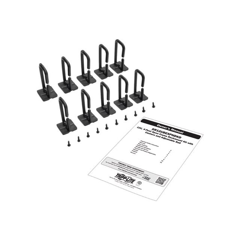 Tripp Lite SR12UBEXPNDKD Rack de Marco Abierto Smartrack de 12U de 4 Postes de Profundidad Estándar - Imagen 3