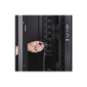 Tripp Lite SR42UBWDVRT Gabinete Ancho de Profundidad Estandar Smartrack de 42U con Dos SRCABLEVRT3 Pre-Instalados, con Costados Y Puertas