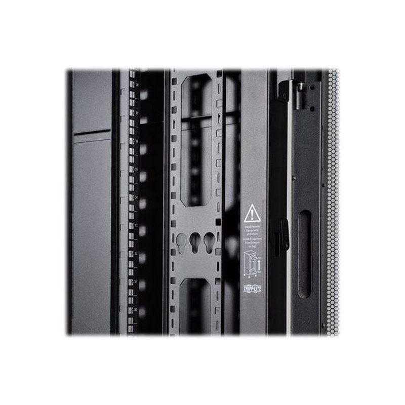 Tripp Lite SR42UBWDVRT Gabinete Ancho de Profundidad Estandar Smartrack de 42U con Dos SRCABLEVRT3 Pre-Instalados, con Costados Y Puertas - Imagen 2