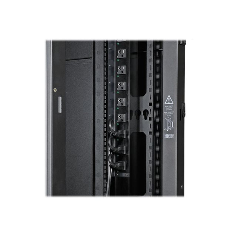 Tripp Lite SR42UBWDVRT Gabinete Ancho de Profundidad Estandar Smartrack de 42U con Dos SRCABLEVRT3 Pre-Instalados, con Costados Y Puertas - Imagen 7