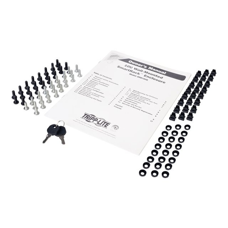 Tripp Lite SRW10USG Gabinete Smartrack 10U de Bajo Perfil con Ajuste de Profundidad del Interruptor para Instalación en Pared con Ventana de Acrílico Transparente Y Parte Posterior Abisagrada - Imagen 5