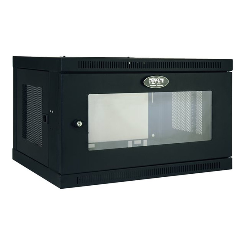 Tripp Lite SRW6UG Gabinete Smartrack 6U de Bajo Perfil con Ajuste de Profundidad A La Altura del Interruptor para Instalación en Pared con Ventana de Acrílico Transparente