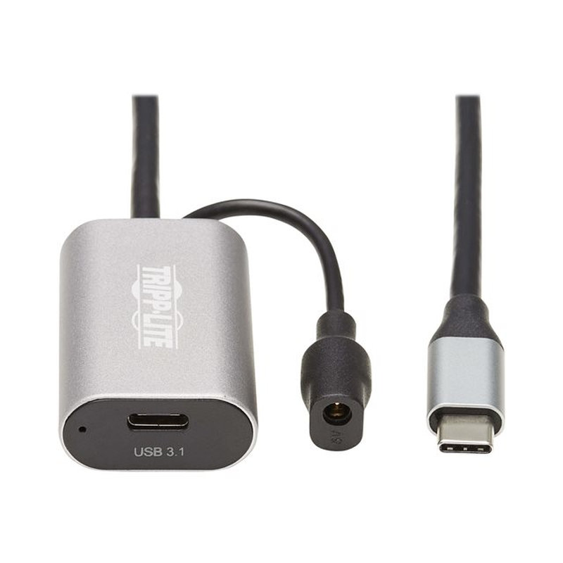 Tripp Lite U330-05M-C2C Cable de Extensión Activa USB-C - USB-C a USB-C (M/H), USB 3.1 Gen 1, Solo Datos, 5 m [16 pies]