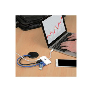 Tripp Lite U444-06N-HGU-C Adaptador Multipuerto USB-C con HDMI, Puerto USB 3.0, GbE, Carga PD de 60W, HDCP, Blanco