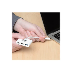 Tripp Lite U444-06N-HU-C base para portátil y replicador de puertos USB 3.2 Gen 1 (3.1 Gen 1) Type-C Blanco
