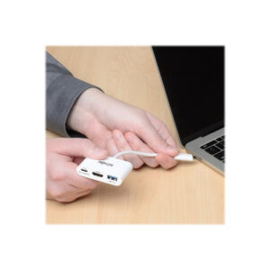 Tripp Lite U444-06N-HU-C base para portátil y replicador de puertos USB 3.2 Gen 1 (3.1 Gen 1) Type-C Blanco