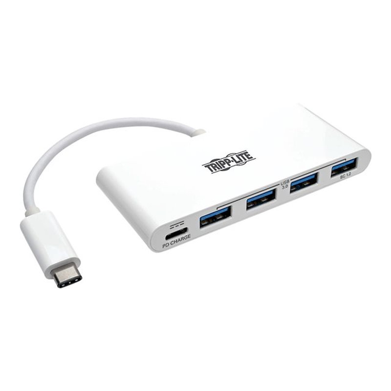 Tripp Lite U460-004-4A-C hub de interfaz USB 3.2 Gen 1 (3.1 Gen 1) Type-C 5000 Mbit/s Blanco - Imagen 2