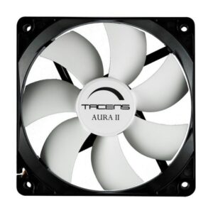 Tacens 3AURAII8, Ventilador Ordenador 8 cm, Ultrasilencioso, Antipolvo, Negro