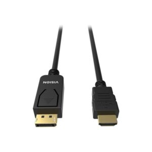 VISION 1m Black DP to HDMI cable VISION 1m Black DP to HDMI cable