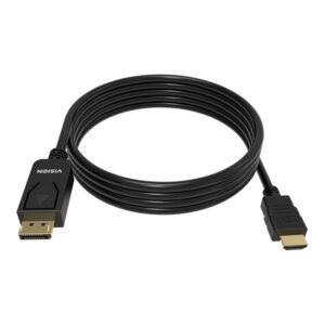 Alternative view of VISION 2m Black DP to HDMI cable
