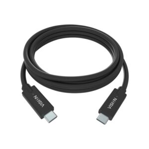 VISION 2m Black USB-C Cable