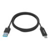 VISION 2m Black USB-C to USB-3.0A Cable VISION 2m Black USB-C to USB-3.0A Cable