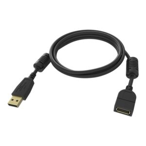 VISION 2m Black USB 2.0 extension cable