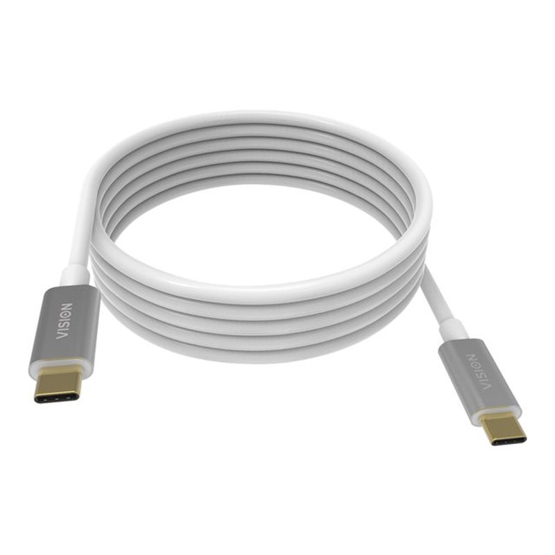 VISION 4m White USB-C Cable VISION 4m White USB-C Cable - Imagen 3