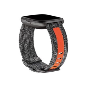 Versa 2 Woven Band Charcoal/Orange Small