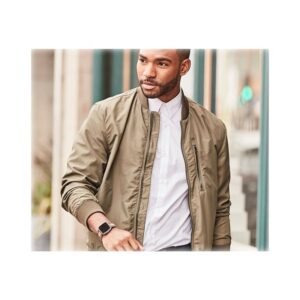 Versa 2 Woven Band Charcoal/Orange Small