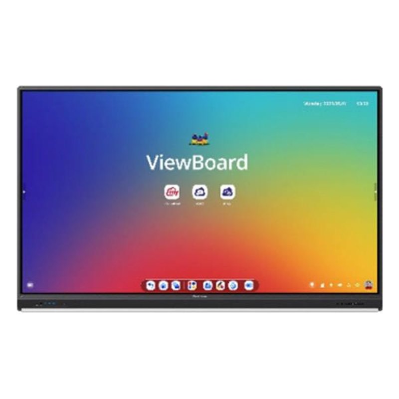 Viewsonic IFP7553 pizarra blanca interactiva 189,2 cm (74.5") 3840 x 2160 Pixeles Pantalla táctil Negro